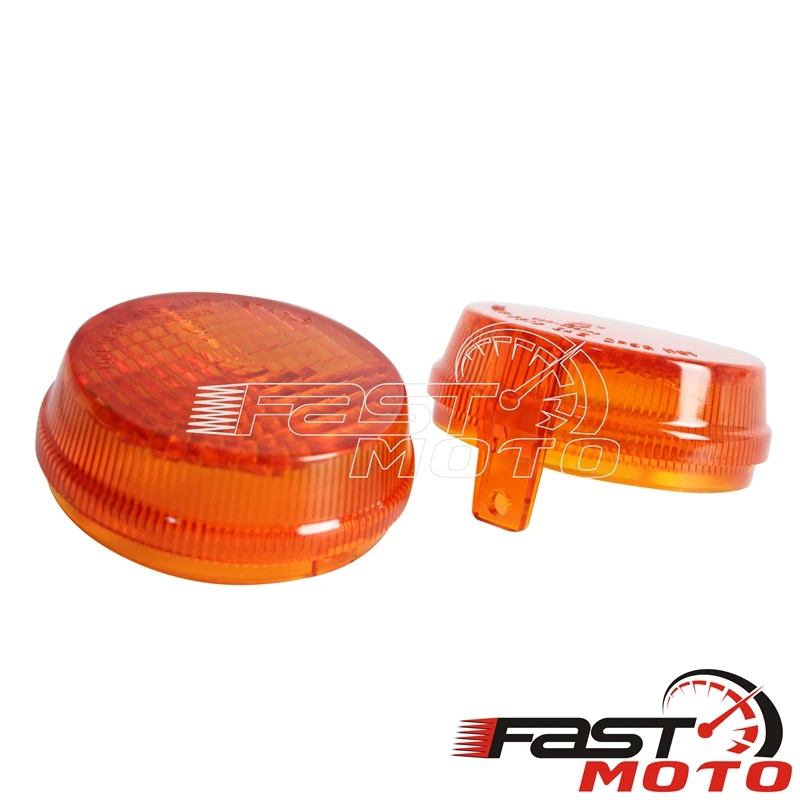 2X 4X E13 Motorcycle Turn Signal Lens Cover for Kawasaki Vulcan Classic Honda Cruiser Shadow VT Indicator Blinker Light Cover