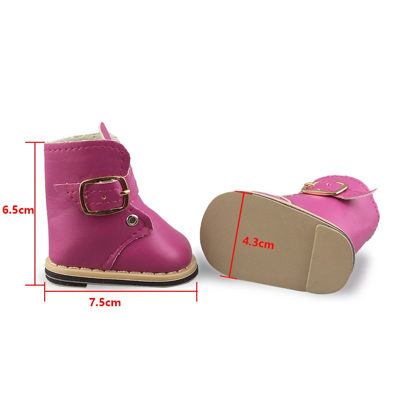 2024 modne skórzane buty dla 43 cm lalek bobas 17 cali Born Baby Dolls buty