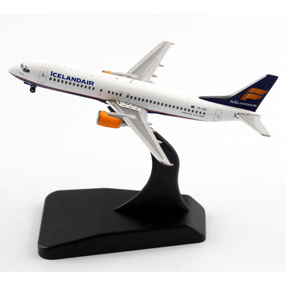 1:400 Paduan Koleksi Pesawat Hadiah JC Wings XX4238 Icelandair Boeing B737-400 Diecast Pesawat JET Model TF-FID dengan Stand