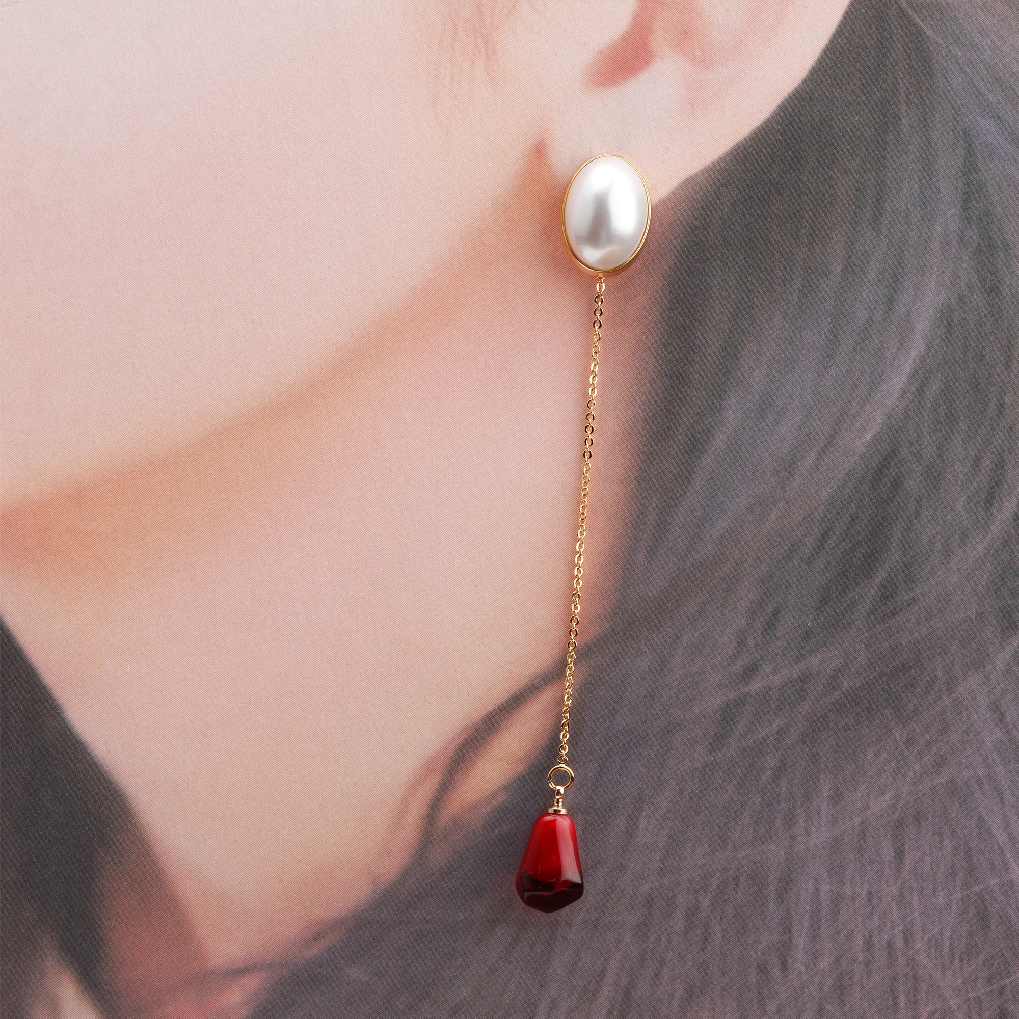 GUFEATHER M789, 보석 액세서리, 수지 펜 던 트, 점프 링, 포도 복숭아 석류 모양, diy 귀걸이, 보석 만들기, 10 개/몫