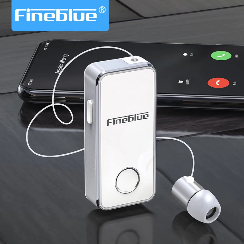 Fineblue F2 Pro Bluetooth 5.0 Earphone Easy to Pair aluminium alloy Stereo Handsfree retractable headset  noise canceling F920