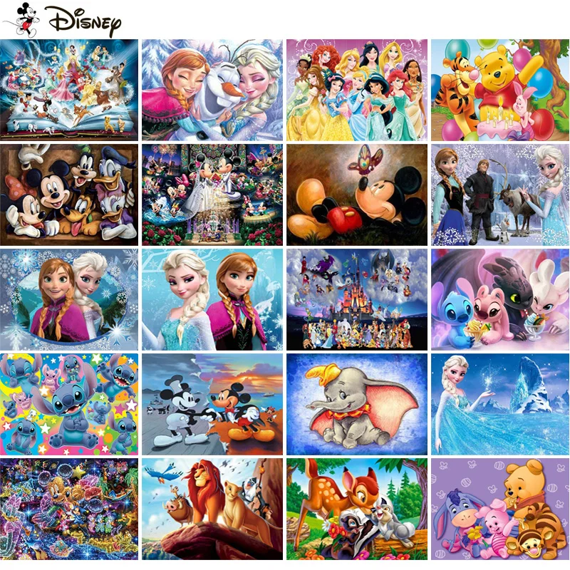 Disney Diamond Painting Cross Stitch Pattern 5D Diamond Embroidery 