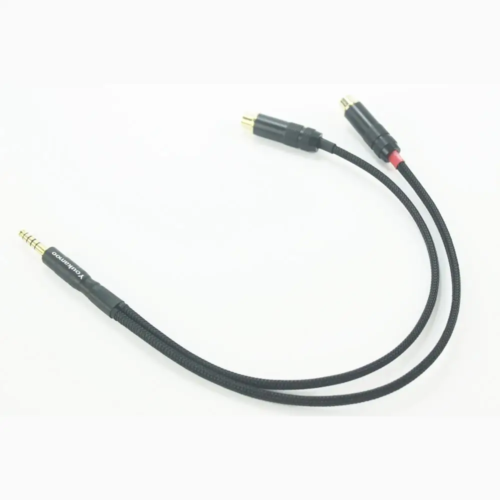 كابل محول صوت سماعة رأس ، 4.4 مللي متر إلى RCA أنثى ، 1 قدم ، 0.3 متر