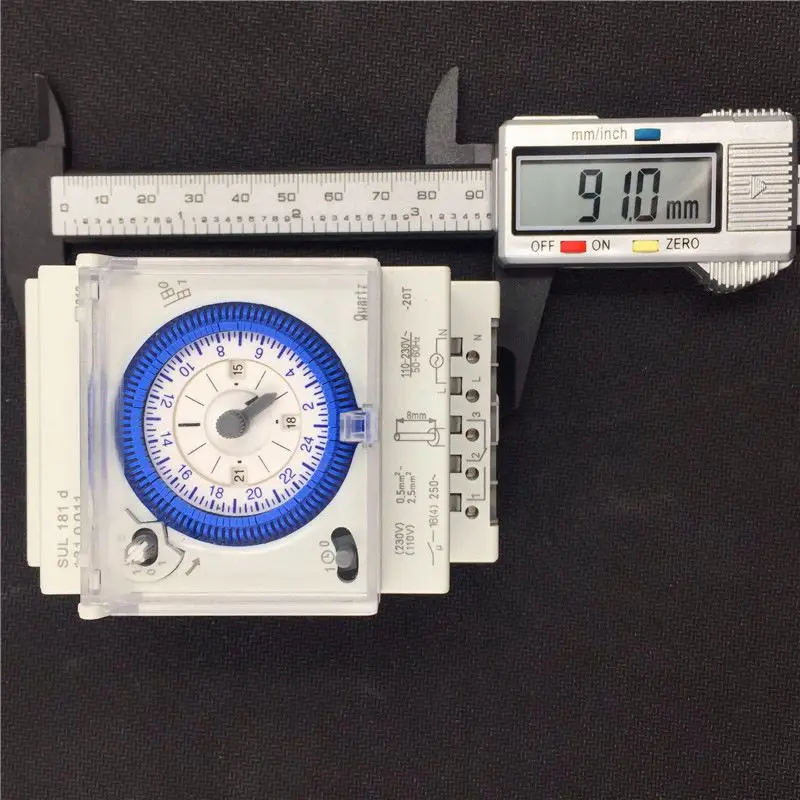 Analog Mechanical Timer Switch 110V-220V 24 hours Daily Programmable 15min Setting Time Switch Relay SUL181D Hot