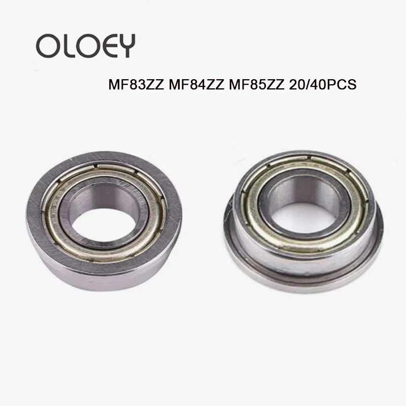 20/40pcs/Lot MF63 MF74 MF83ZZ MF84ZZ MF85ZZ High Quality Miniature Flange Thin Wall Deep Groove Ball Radial Ball Bearing