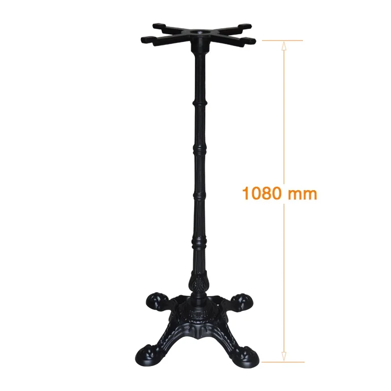 European Style Quality Cast Iron Tiger Claw High Table Legs, Dining Table Leg Bracket ,Wrought Iron Retro Table Frame H108cm
