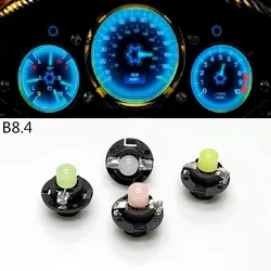 10PCS T5 B8.4D Led Bulb W3W W1.2W Led Canbus Car Interior Lights Dashboard Heating Indicator Wedge Auto Instrument Lamp 12V