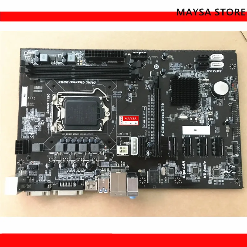 

mining motherboard H81P BTC motherboard 6GPU 6PCI-E H81A-BTC motherboard CF-H81A-BTC LGA 1150 DDR3 H81 BTC PRO H81