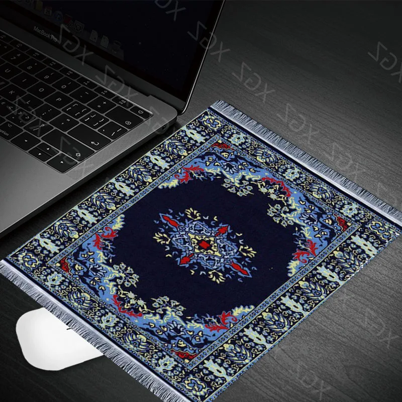 Yzuoan Persian Carpet Big Promotion Fashion Cheapest Rubber Non-slip Laptop Gaming Keyboard Mouse Pad for CS GO Dota LOL 22X18CM