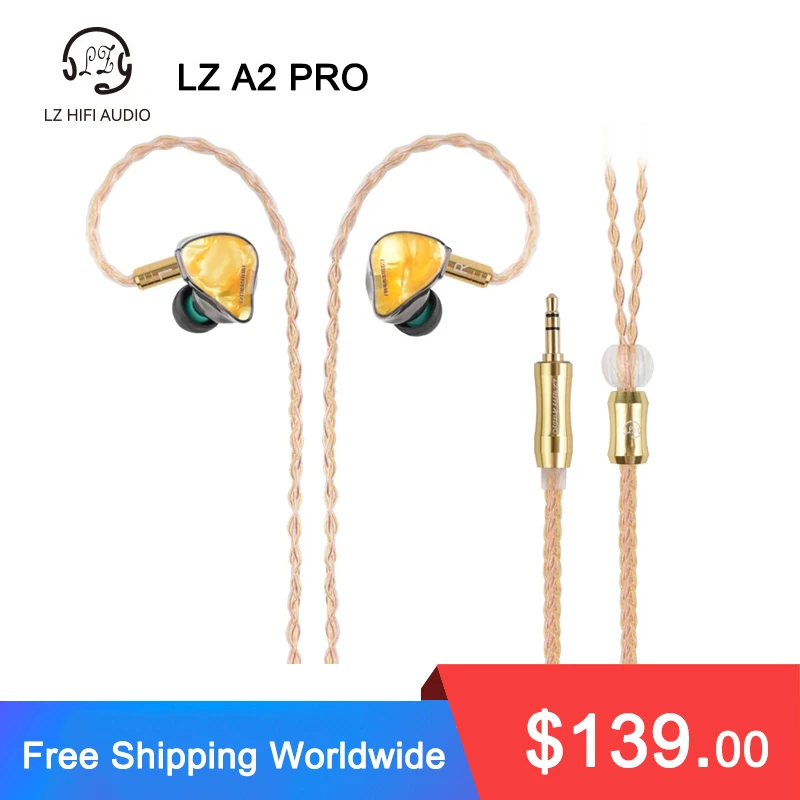 

LZ A2 PRO HIFI Headset 1Dynamic+2 Knowles BA Hybrid 3 Driver Resin IEM Music Earphone with Detach 0.78mm 2Pin Cable LZ A7 A4 Pro