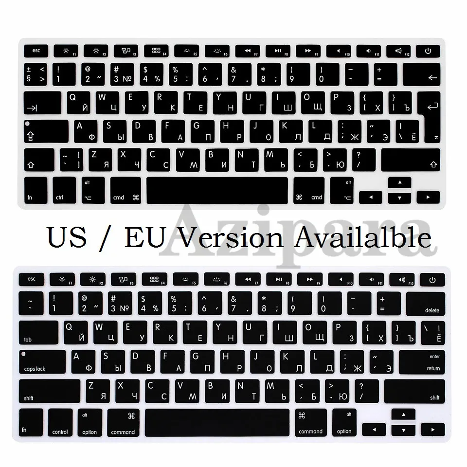 Soft Skin for Macbook Air 13 2020 Pro 13 15 Pro 14  Pro 16 2020 2021 M1 Russian EU US Keyboard Cover A2337 A2338 A2442 Silicon