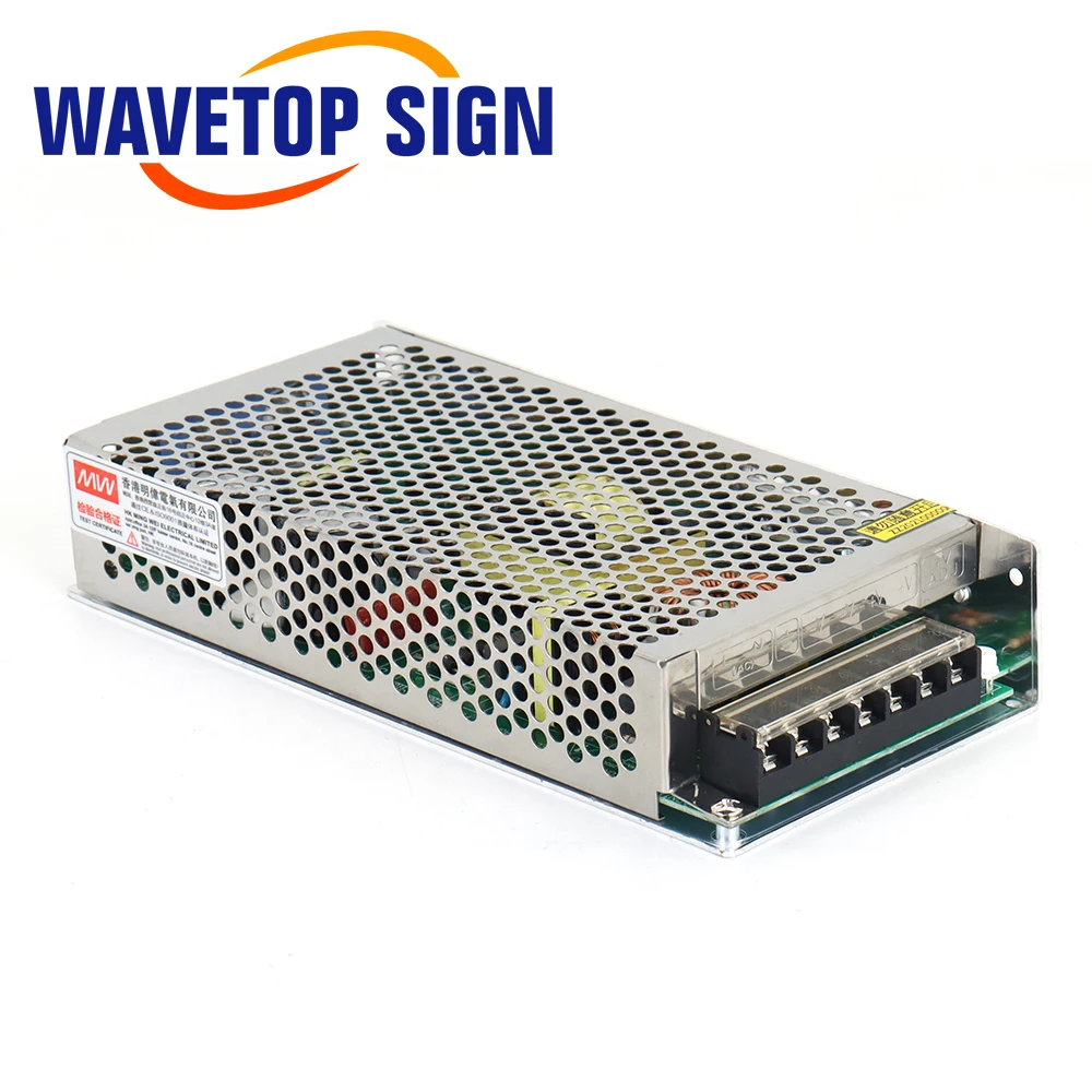 WaveTopSign 120W Fuente de alimentación con interruptor S-120-24 24V 5A para controlador láser Co2