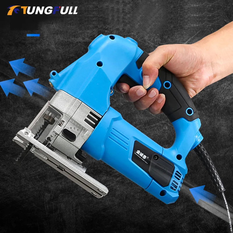 Laser Jig Saw Woodworking Tools Mini Cutting Machine 6 Variable Speed jig saw electric Power Tool reciprocating saw