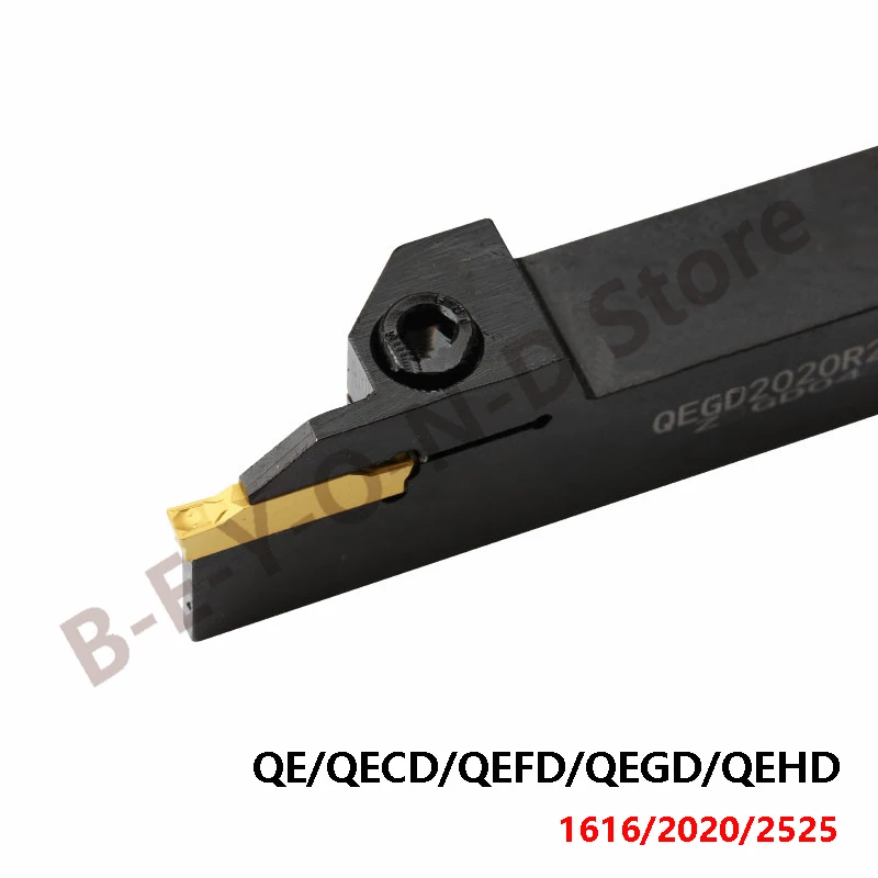 BEYOND QECD QEFD QEGD QEHD External Grooving Tool Holder QECD1616 QEFD2020 for 2mm 3mm 4mm 5mm Grooving Insert CNC Shank