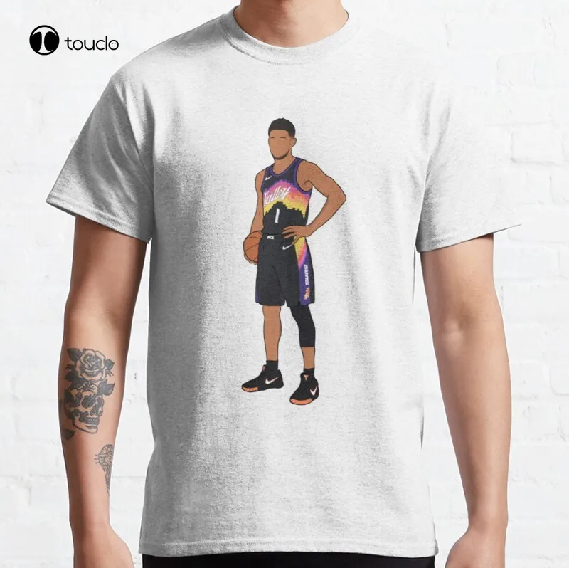 Devin Booker Classic T-Shirt Cotton Tee Shirt Custom Aldult Teen Unisex Digital Printing Tee Shirt Fashion Funny New Cotton