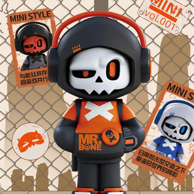 MR.BONE Video Game Skull Hero Series Mini Style Blind Box Toys Anime Figure Mystery Box Ornament Figure for Boys Birthday Gift