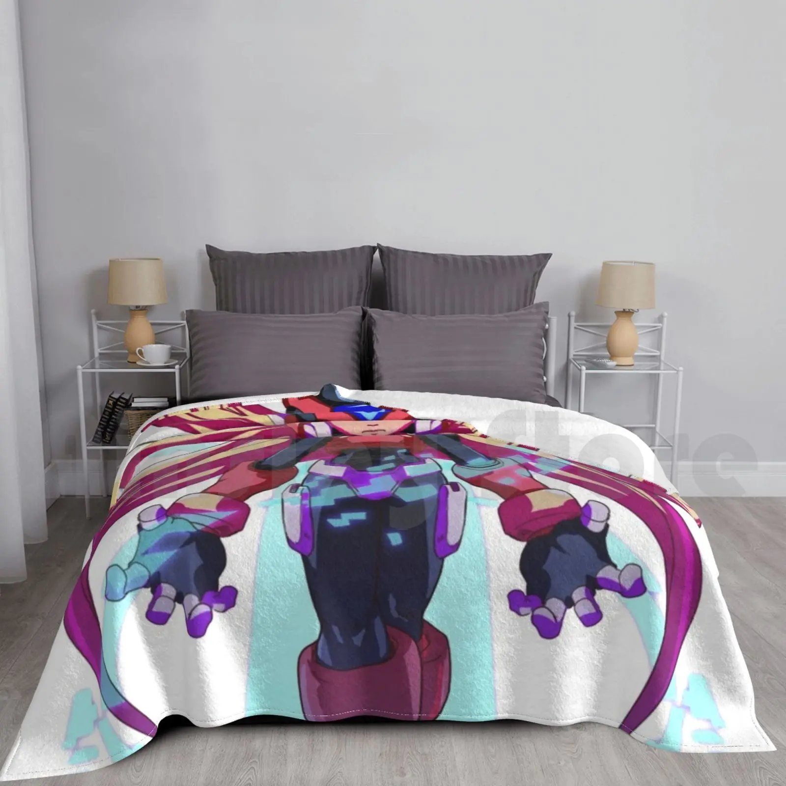 Megaman Zero Manta súper suave, cálida, ligera, fina, Megaman Zero Megaman Mega Man Megamanx Mega Man X Megaman X Mega