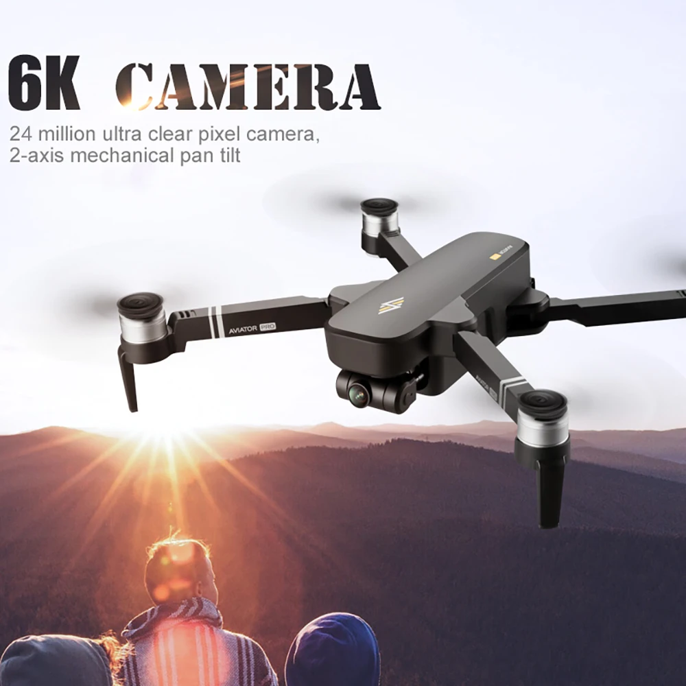 8811 Pro Drone 6K with 2-Axis Gimbal Camera FPV 4CH Brushless GPS RC Drones Professional Remote Control Quadcopter Outdoor Toys