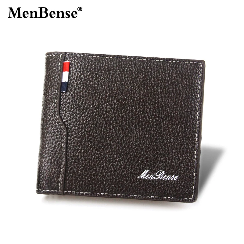 MenBense Men Short Wallets Letter Print Card Holder Change Pocket Mini Wallet Purse Bag Women Walet Handbag Clutch Bag