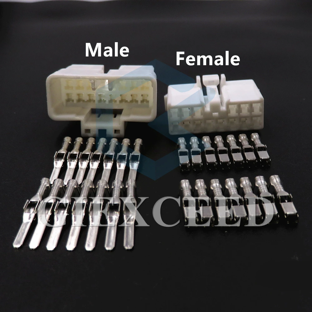 14 Pin MG651110 MG641113 Electrical Female Male Automotive Connector AC Assembly Auto Socket