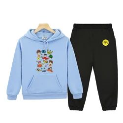 2022 Spring New Merch A4 Lamba Children's Hoodies Влад Бумага A4 Suit for Boy Weatshirt with Hood Pants Tops Girls Clothing Set