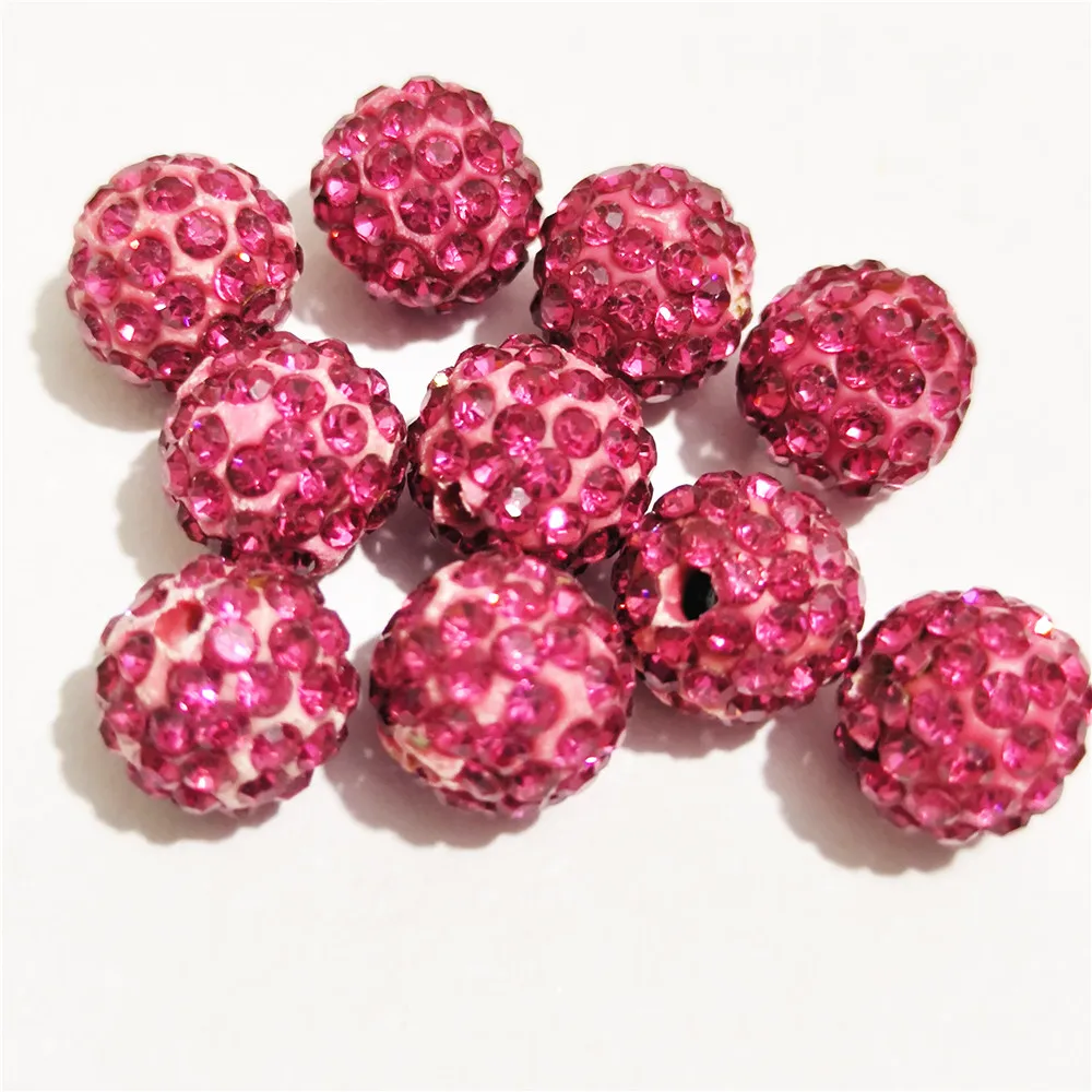 Rhinestone Spacer Beads Round Good Quality 10mm 12mm DIY beads for needlework accessories & Jewelry Making