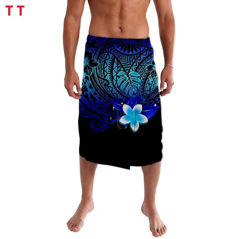 Samoan Design Tribal Clothes New Arrivals Sarong Sefa Lavalava Male Tradittions Eveni Men's Cargo Pocket Ie Faitaga