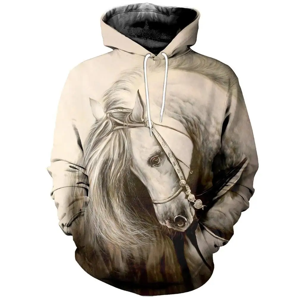 

PLstar Cosmos animal Champion medal horse racing 3d hoodies/Sweatshirt Winter autumn long selvee Harajuku streetwear-7