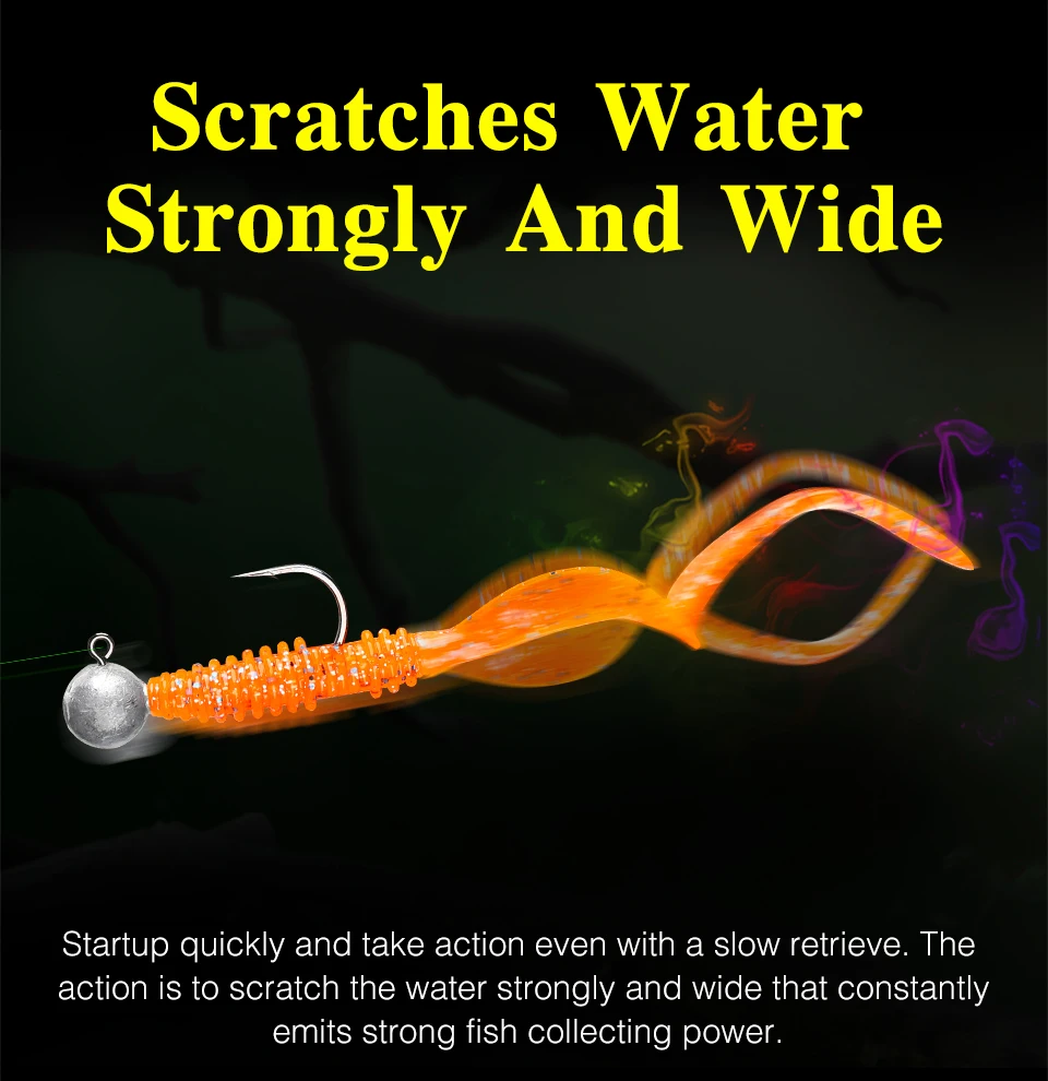 TSURINOYA Angelköder Grub 63 mm 0,7 g 40 Stück Light Game Ajing Künstlicher weicher Köder BOUNDEN Bass Fügen Sie Garnelensalz hinzu Silikon Swimbait – Detail 7
