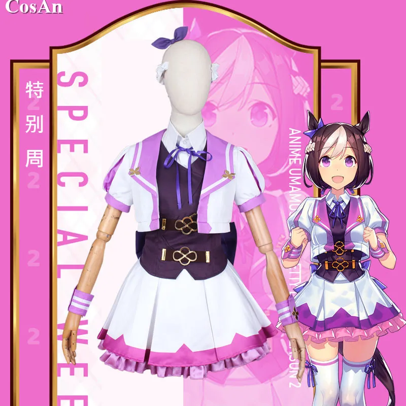 

Hot Game Umamusume: Pretty Derby Special Week Cosplay Costume Cute Combat Uniform Female Activity Party Role Play Clothing XS-XL