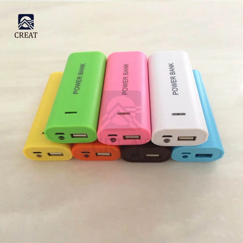 Cukierki kolor moda 5600mAh 2X 18650 USB Power Bank obudowa ładowarki pudełko DIY do telefonu komórkowego do 18650 li-baterii DC 5V 1A