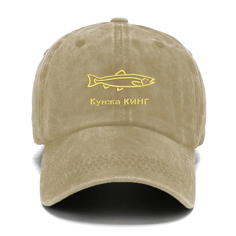Embroidery Fish Baseball Cap Outdoor Men Fishings Hat Summer Cotton Trucker Caps Marine Letter Snapback Gorras