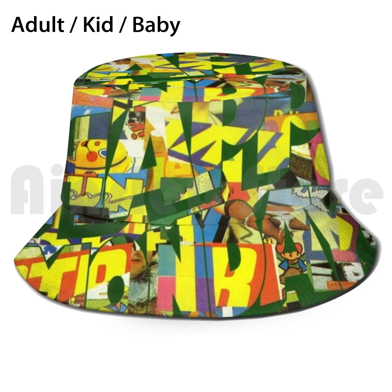 Happy Mondays Pills 'N' Thrills And Bellyaches Bucket Hat Adult kid baby Beach Sun Hats Happy Mondays Pills N Thrills And