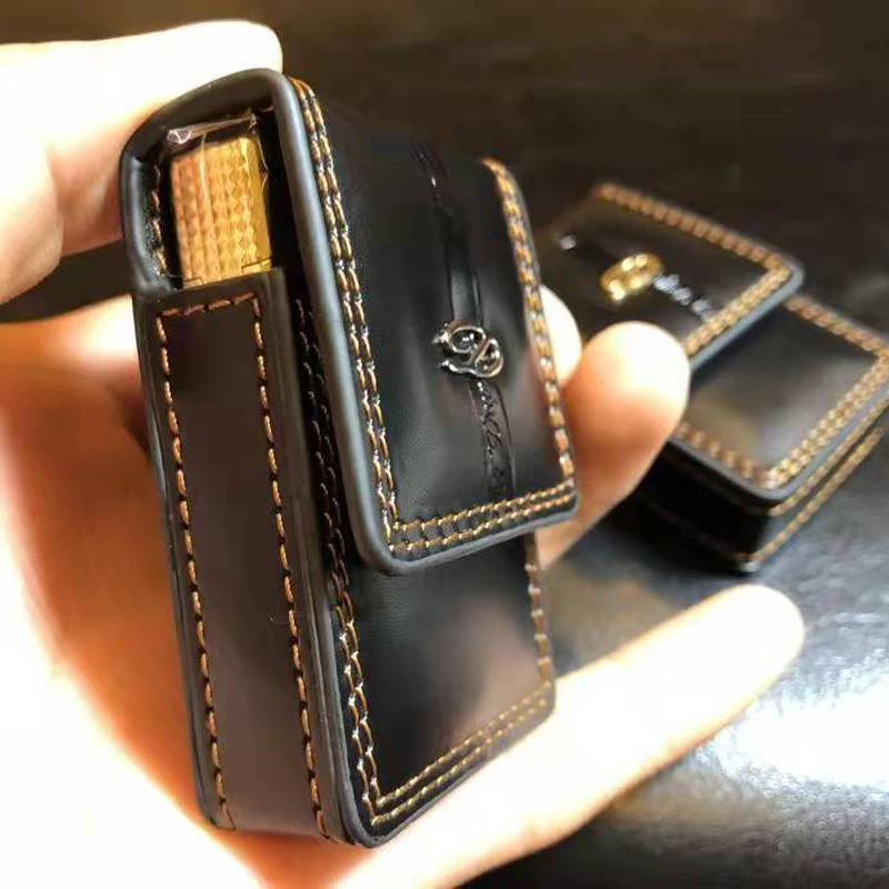 Brand New  Quality Lighter Leather Case For Dupont ​ - Black