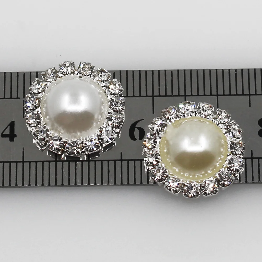 SKYE CIEL10pcs/Lot 16mm colorful round Pearl Wedding Diamond Factory Outlets Rhinestones DIY Hair Accessory Decorative
