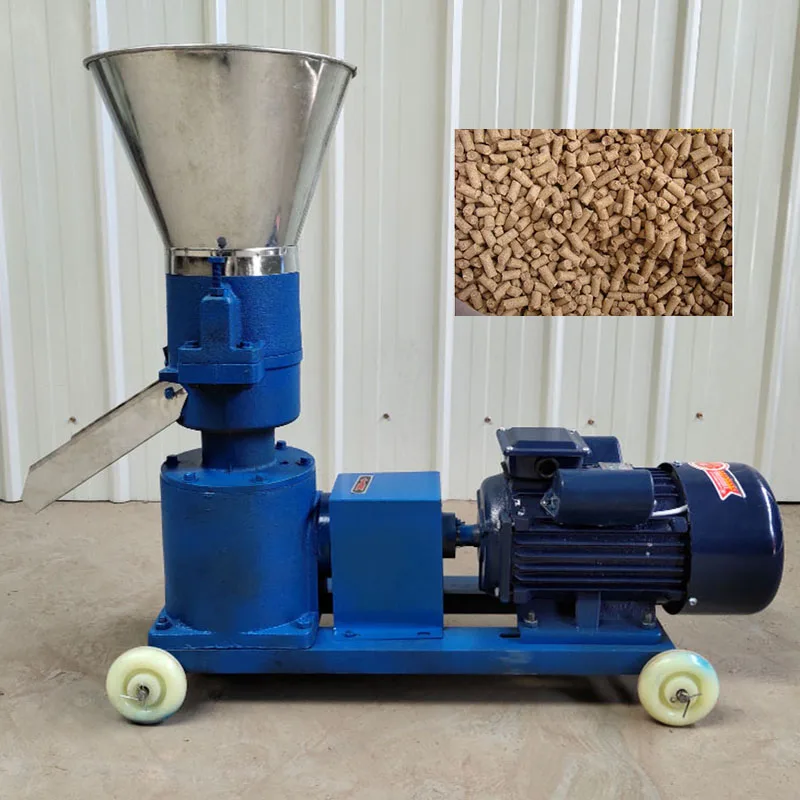 KL125 nowy wielofunkcyjny elektryczny Pellet paszy drewna Pellet frezarka Pelletpress 100kg/h-120kg/h