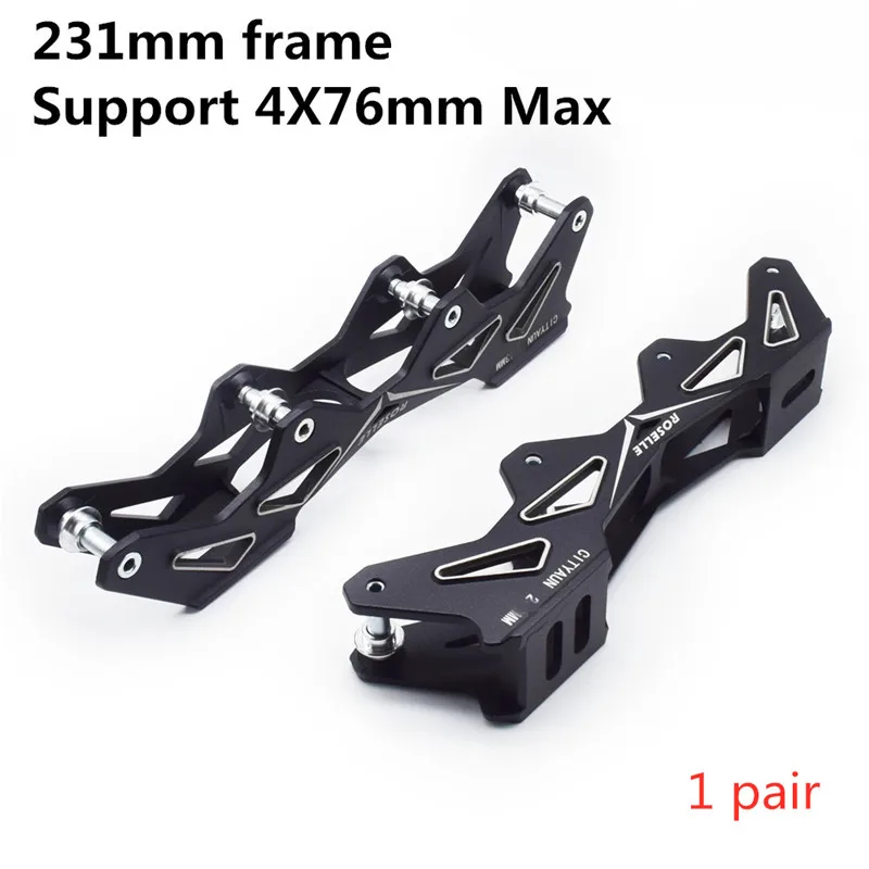 Cadre de patins à roulettes pour SEBA, 4 roues, 4x76mm, 4x80mm, 150mm, 165mm, 180mm, 231mm, vente en gros