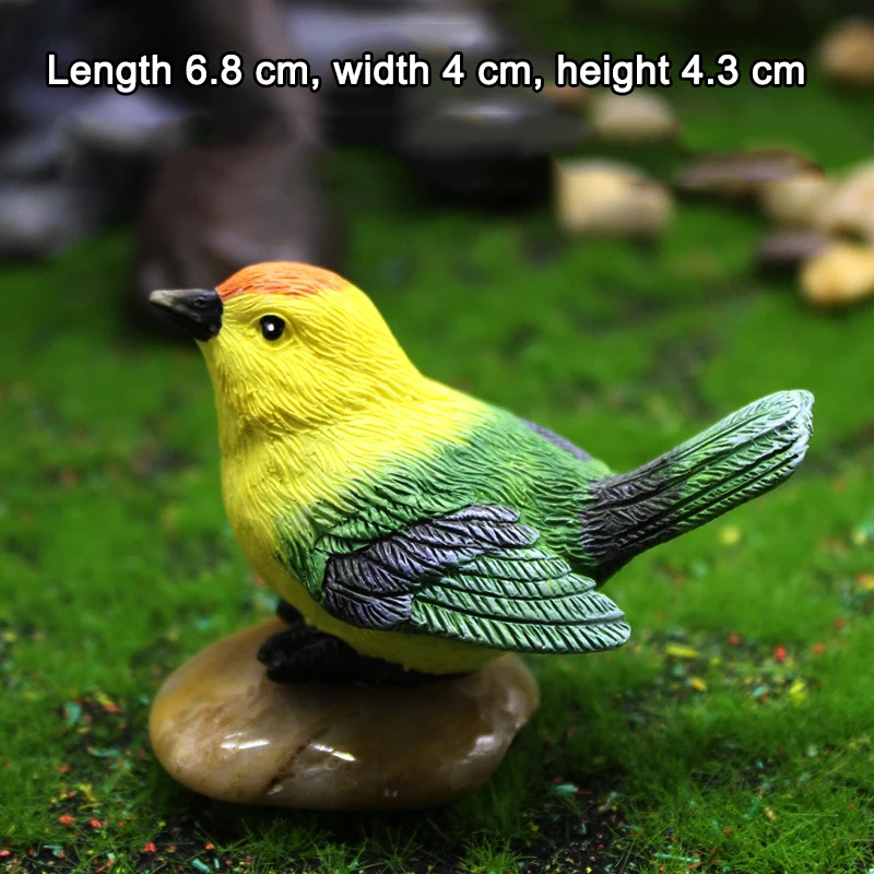 Creative Simulation Birds And Birds\' Nests Ornament Resin Gardening Bonsai Accessories Home Decorations Christmas Decoration