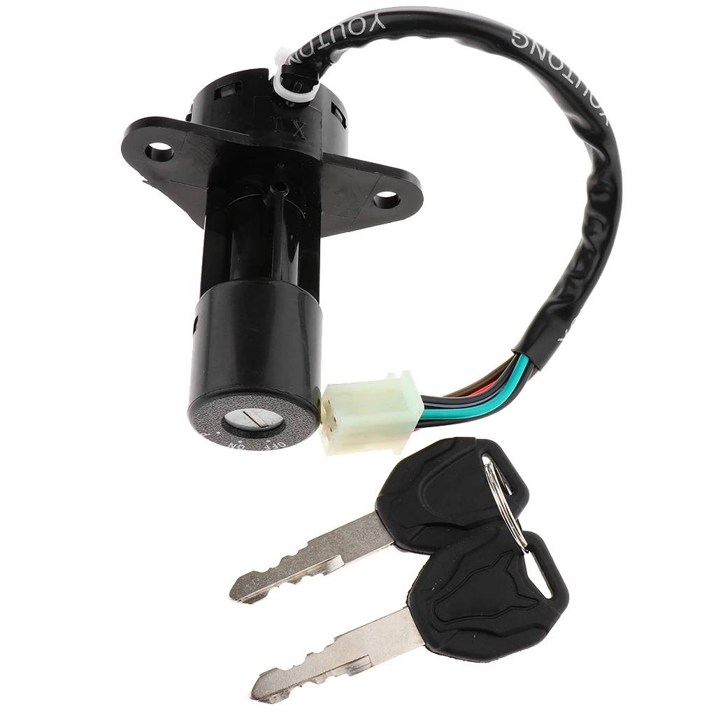 Motorcycle 4 or 6 Wire Ignition Switch Lock With Keys for Suzuki