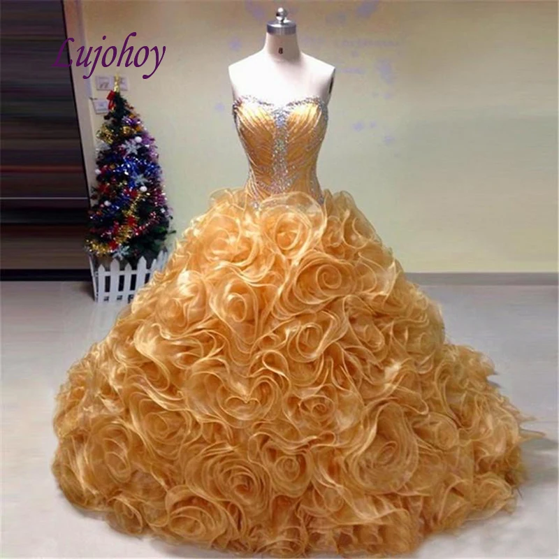 Puffy Quinceanera Jurken Baljurk Prinses Luxe Masquerade Plus Size 15 Jaar Oude Zestien Debutante Sweet 16 Prom Dress