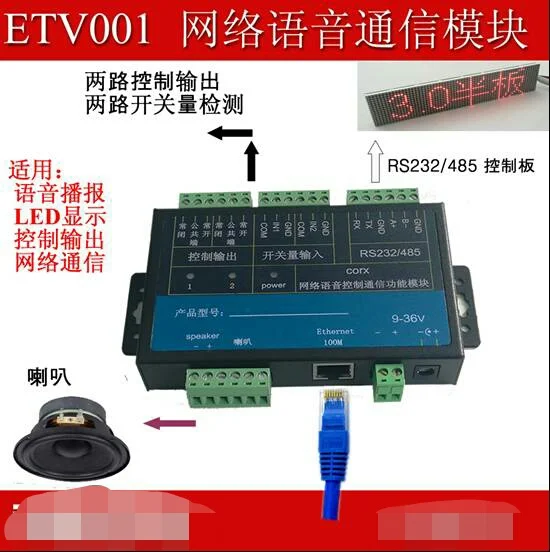 Intelligent Network Parking Lot Controller Remote Voice Broadcast | TTS Smart Voice Switch Smart Voice Control Switch