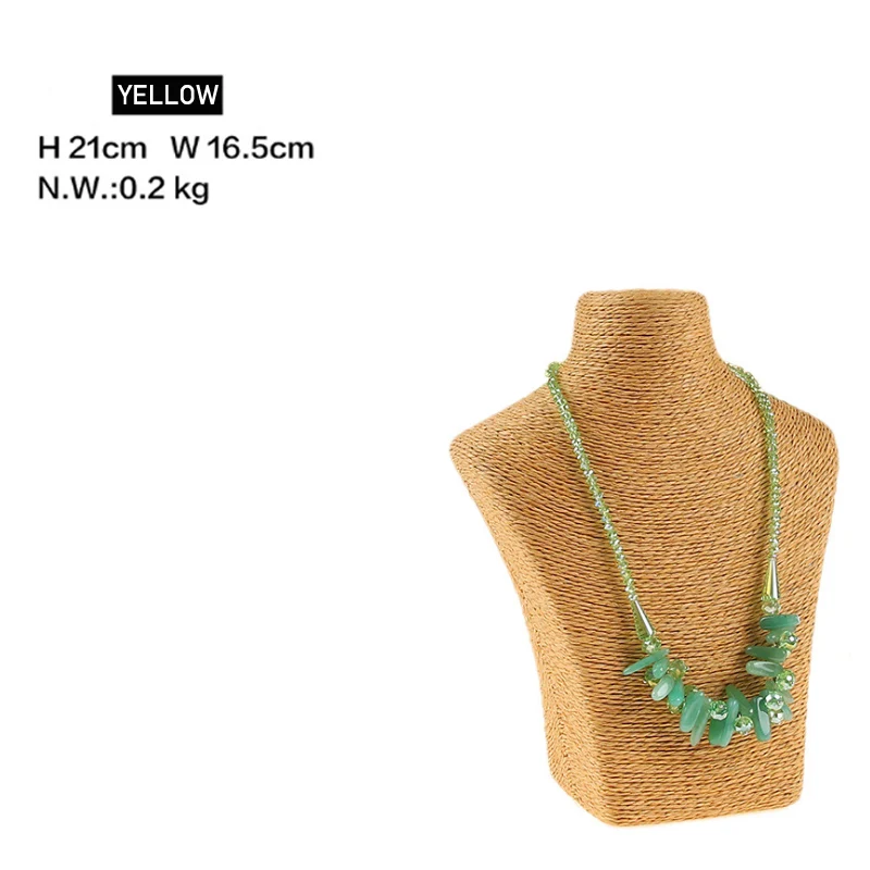 Various Color Necklace Display Stand Holder Necklace Hanger High Quality Organizer Jewellery Display Bust Model Rack