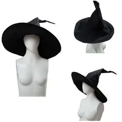 Casquette de Cosplay du Professeur Minerva McGonagall, Chapeau Rond Noir, Accessoires de Costume