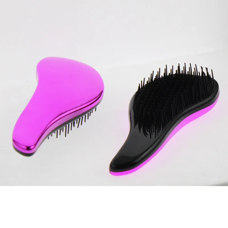 19*8*3cm Purple Cover Hair Style Best Cheap Professional Pocket Women Girl Kid Child Detangling Brush