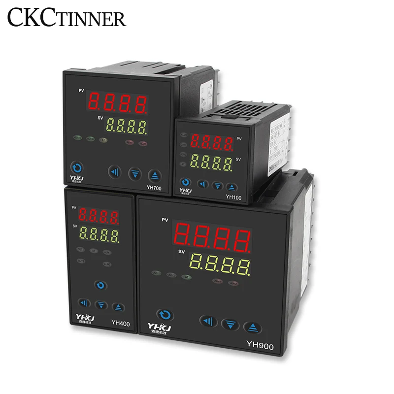 Dual Output SSR+Relay Thermostat Digital Display YH100 YH400 YH700 YH900 Intelligent Universal Input Temperature Controller 220V