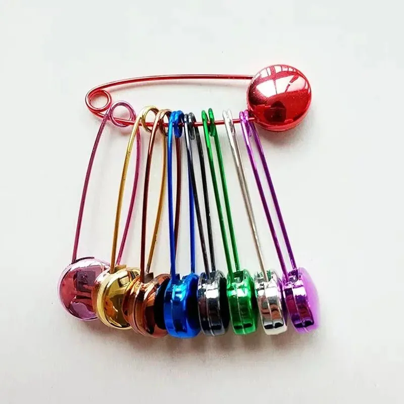 20 Pieces/Lot Random Color Safety Pins Metal Cardigan Buckle Clothing Decor Brooch Apparel Accessories Girls Bags Safety Pins