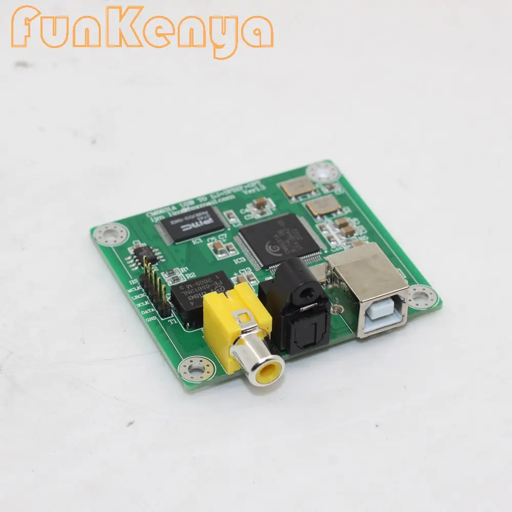 

CM6631A USB To SPDIF Support Coaxial Optical Output 32-bit 384K Finished DAC Board Decoder