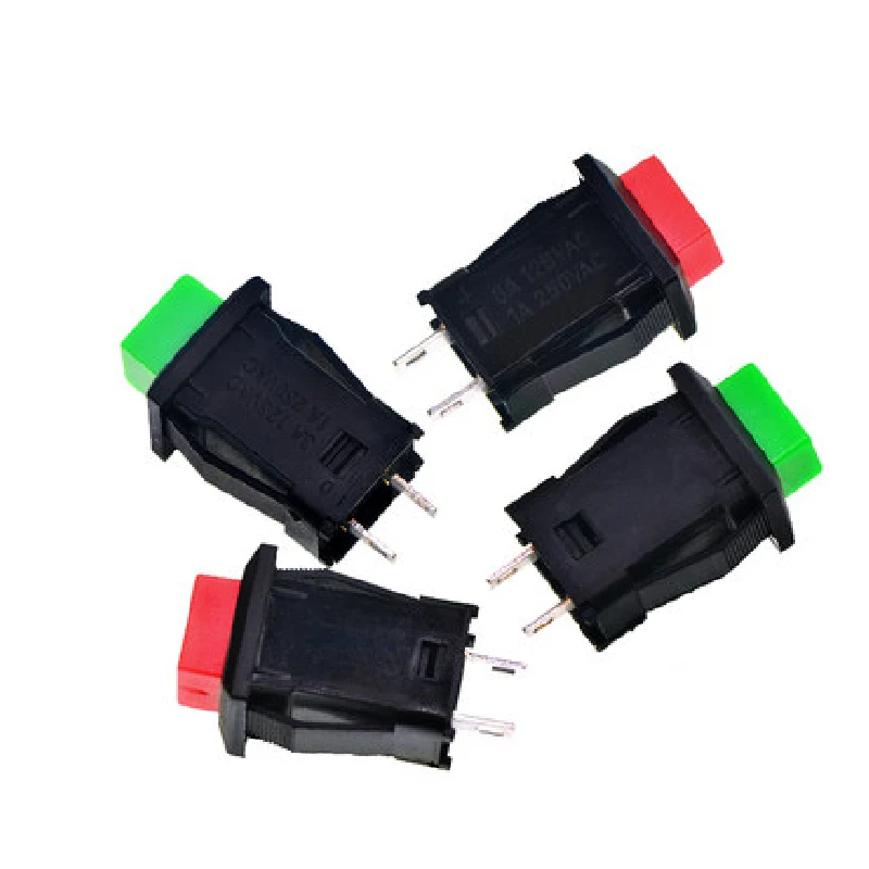 5pcs DS-429 A/B 12MM Momentary Self-reset/Self-Lock Push button Switches ON-OFF Red Green Push Button Switch