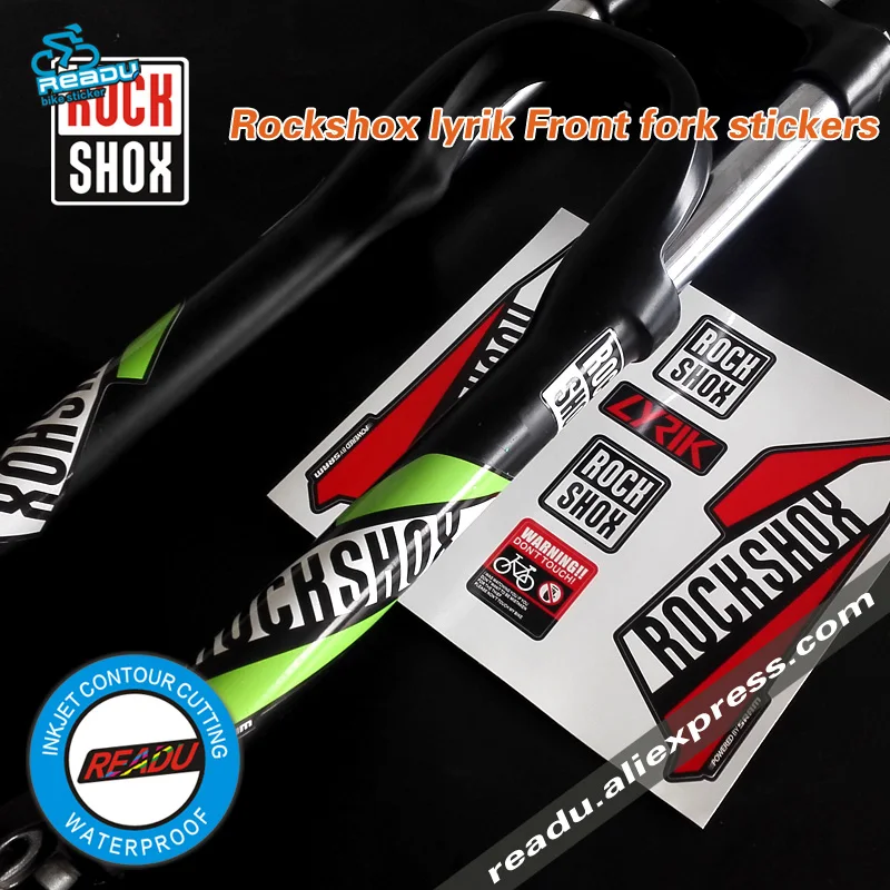 

2016 Style rockshox Lyrik Front Fork Decals mountain bike front fork sticker decals bicycle Lyrik Fork stickers