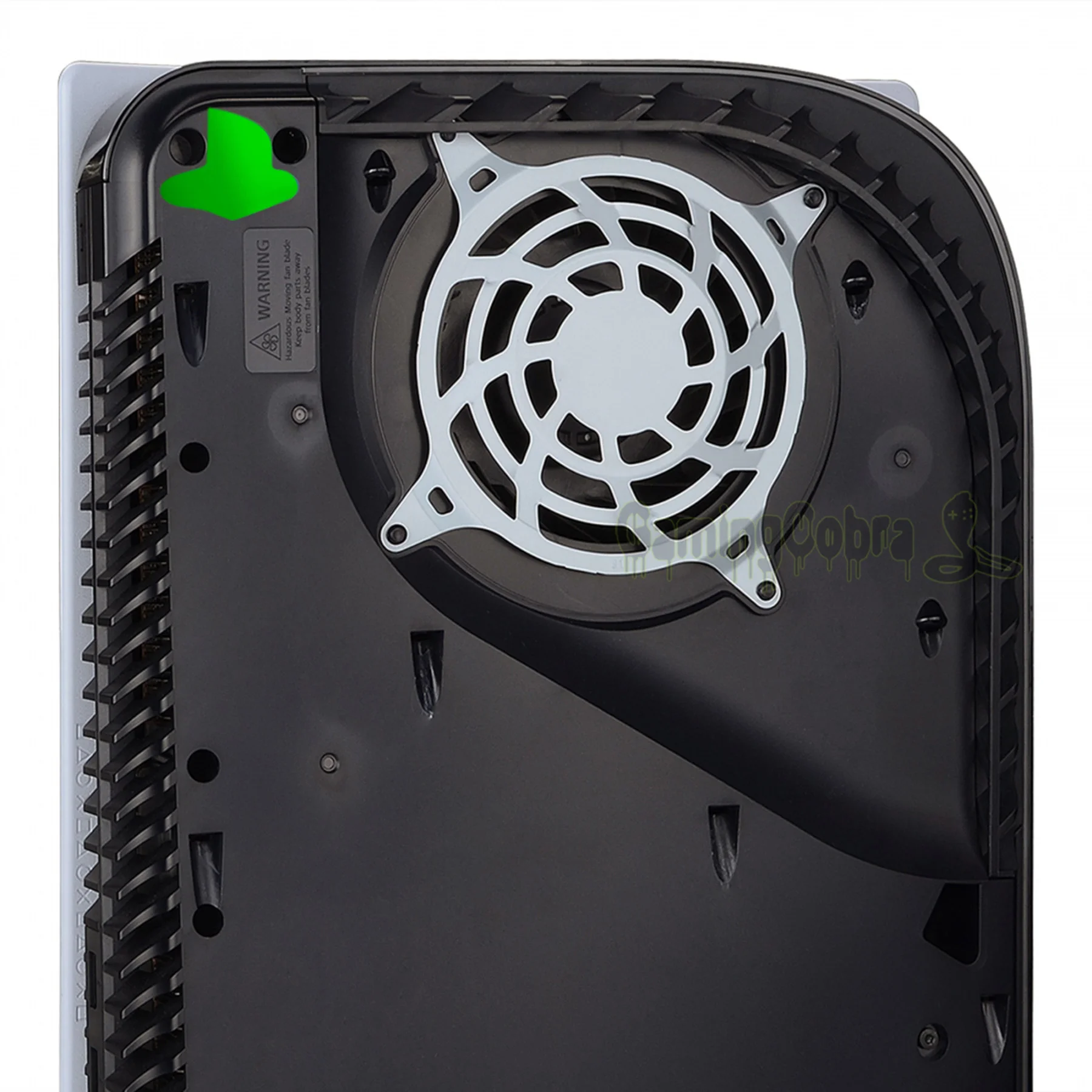 PlayVital-pegatinas de logotipo personalizado, calcomanías de vinilo para consola PS5, 8 colores brillantes cromados y 4 estilos degradados